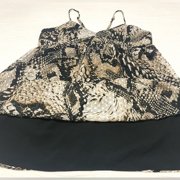 Zara Women’s Snakeskin Print Fit & Flare Mini Dress - Picture 8 of 11